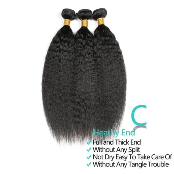 Panse Hair kinky straight bundles 10A Grade Brazilian Kinky Straight Human Hair main image 6